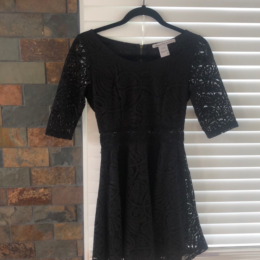 Black lace dress